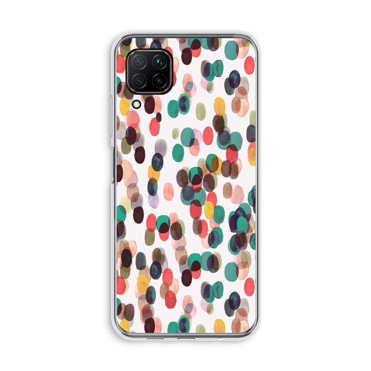 Tropical Dots: Huawei P40 Lite Transparant Hoesje