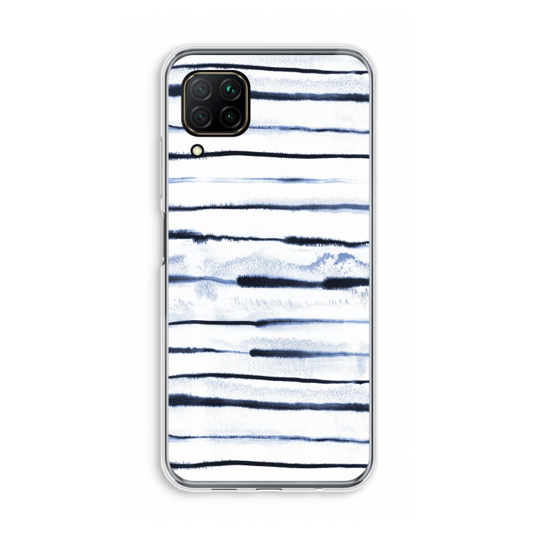 Ink Stripes: Huawei P40 Lite Transparant Hoesje