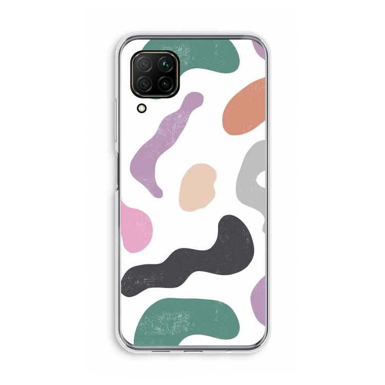 Memphis Shapes: Huawei P40 Lite Transparant Hoesje
