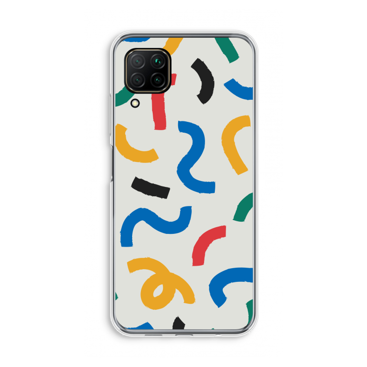 Illustratieve pop 2: Huawei P40 Lite Transparant Hoesje