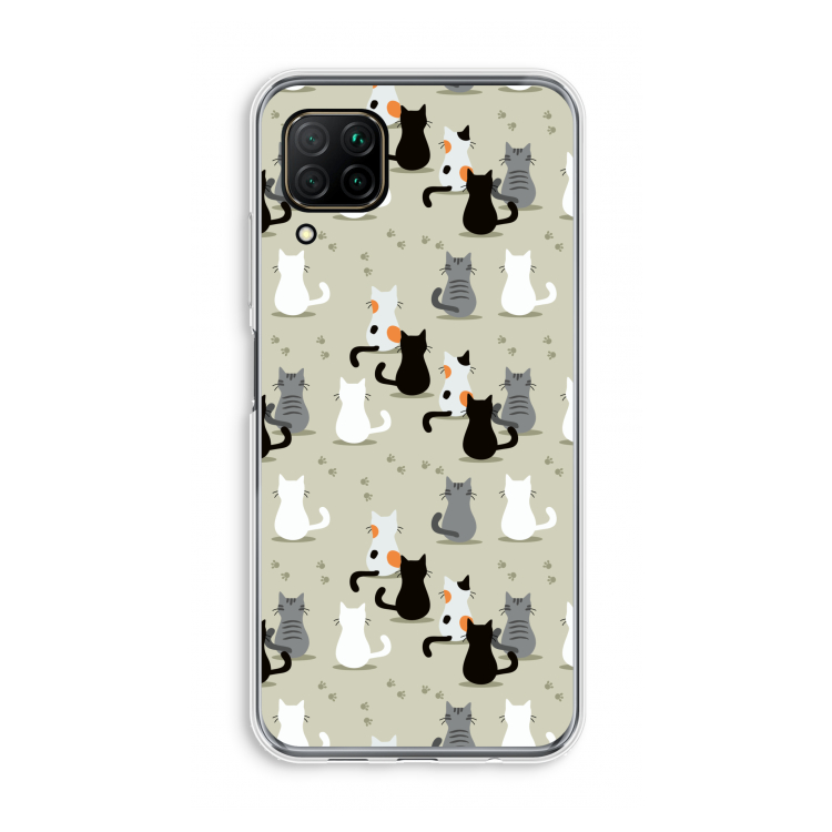 Katten: Huawei P40 Lite Transparant Hoesje
