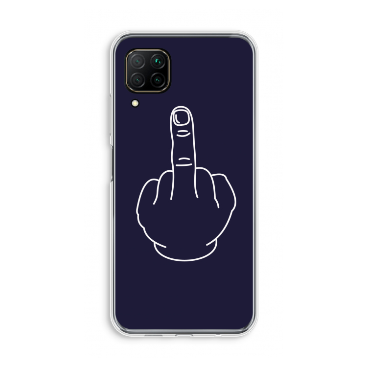 F**k U: Huawei P40 Lite Transparant Hoesje
