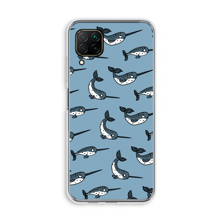 Narwhal: Huawei P40 Lite Transparant Hoesje