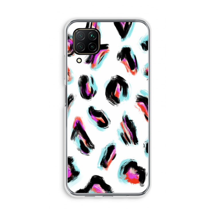 Cheetah color: Huawei P40 Lite Transparant Hoesje