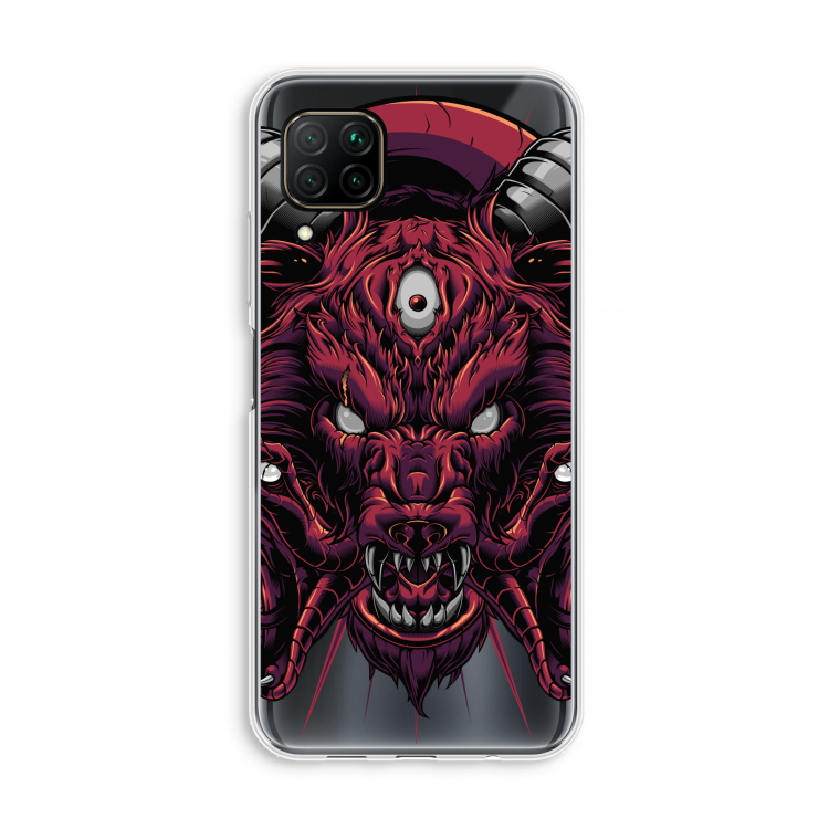 Hell Hound and Serpents: Huawei P40 Lite Transparant Hoesje