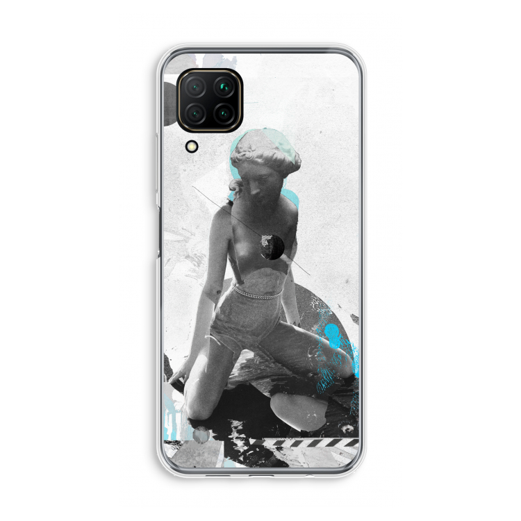 I will not feel a thing: Huawei P40 Lite Transparant Hoesje