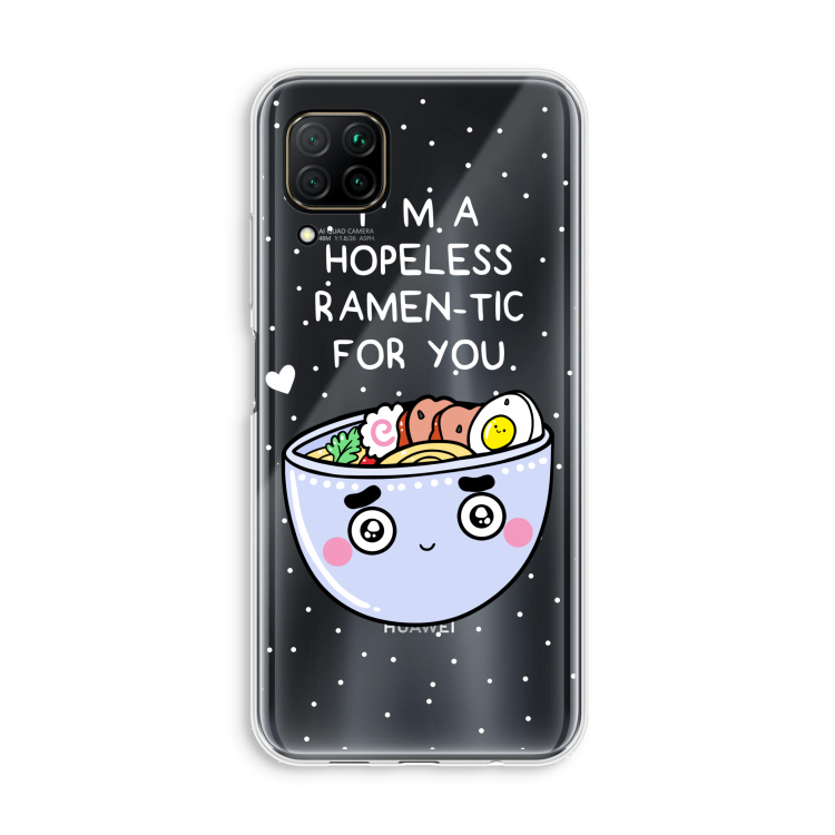 I'm A Hopeless Ramen-Tic For You: Huawei P40 Lite Transparant Hoesje