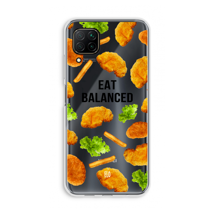 Eat Balanced: Huawei P40 Lite Transparant Hoesje