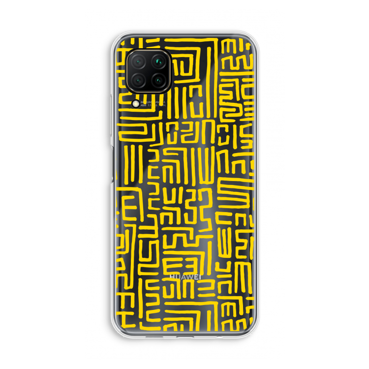 Majorelle Blue Print: Huawei P40 Lite Transparant Hoesje