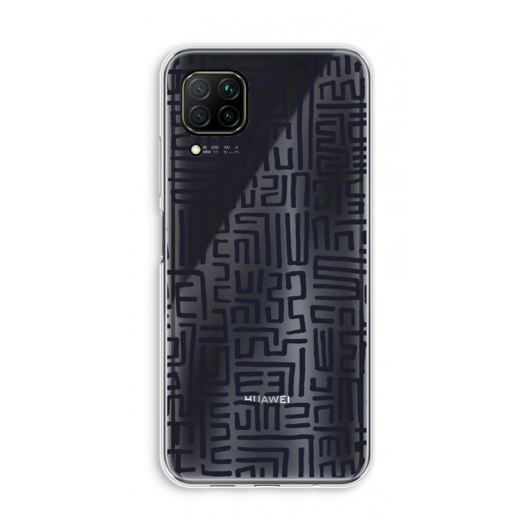 Moroccan Print: Huawei P40 Lite Transparant Hoesje