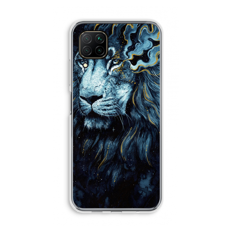 Darkness Lion: Huawei P40 Lite Transparant Hoesje