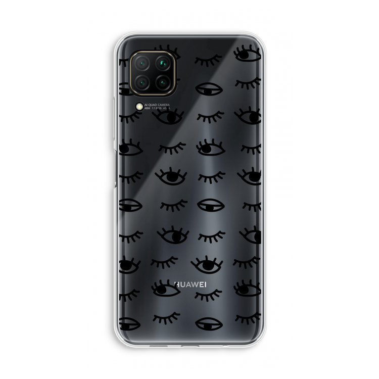 Eye pattern #2: Huawei P40 Lite Transparant Hoesje
