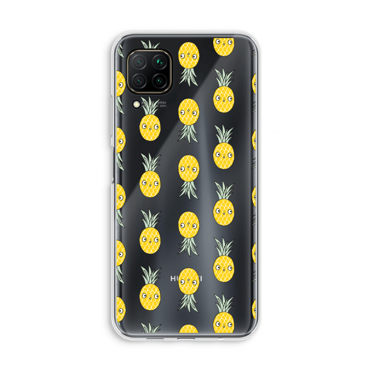 Ananas: Huawei P40 Lite Transparant Hoesje