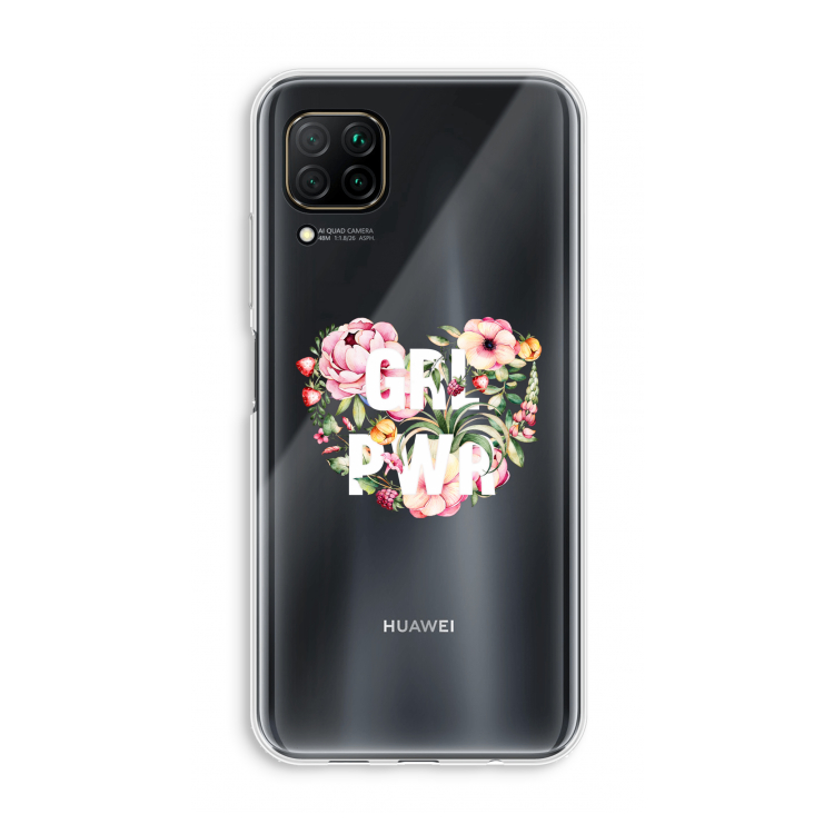 GRL PWR Flower: Huawei P40 Lite Transparant Hoesje