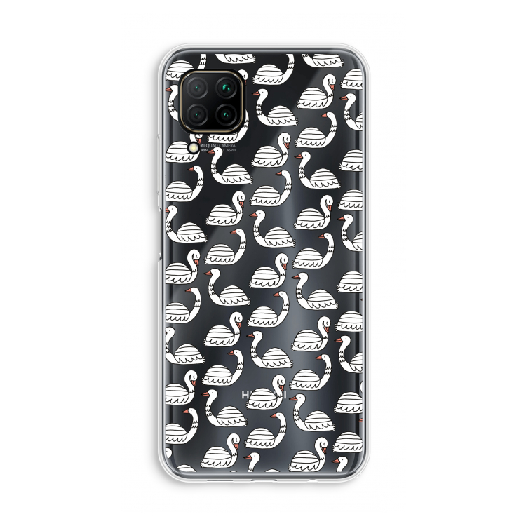 Zwanen: Huawei P40 Lite Transparant Hoesje
