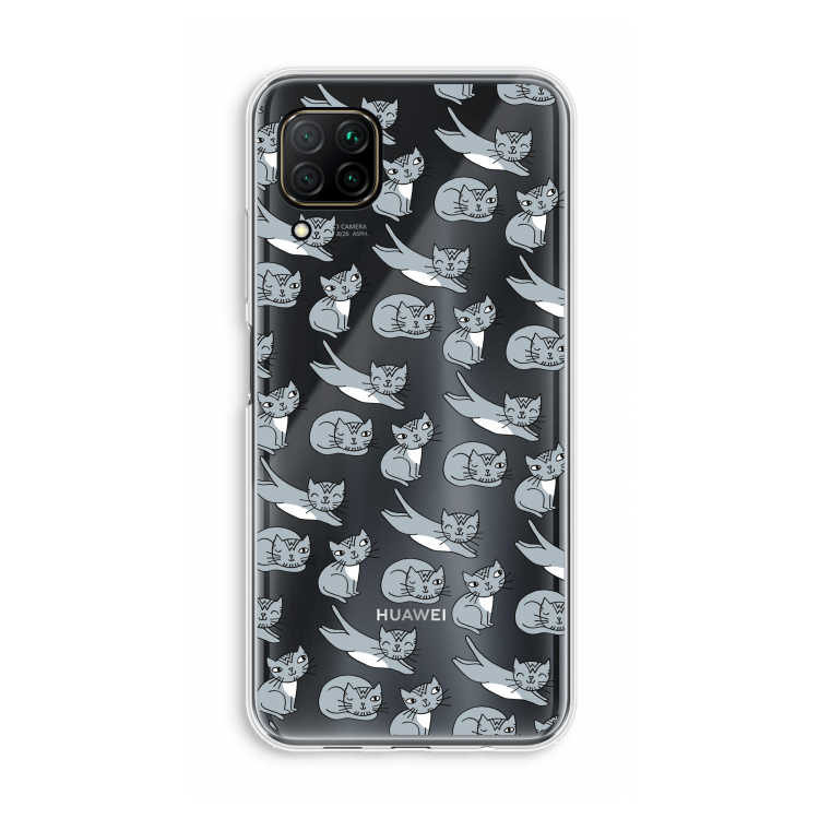 Poezen: Huawei P40 Lite Transparant Hoesje