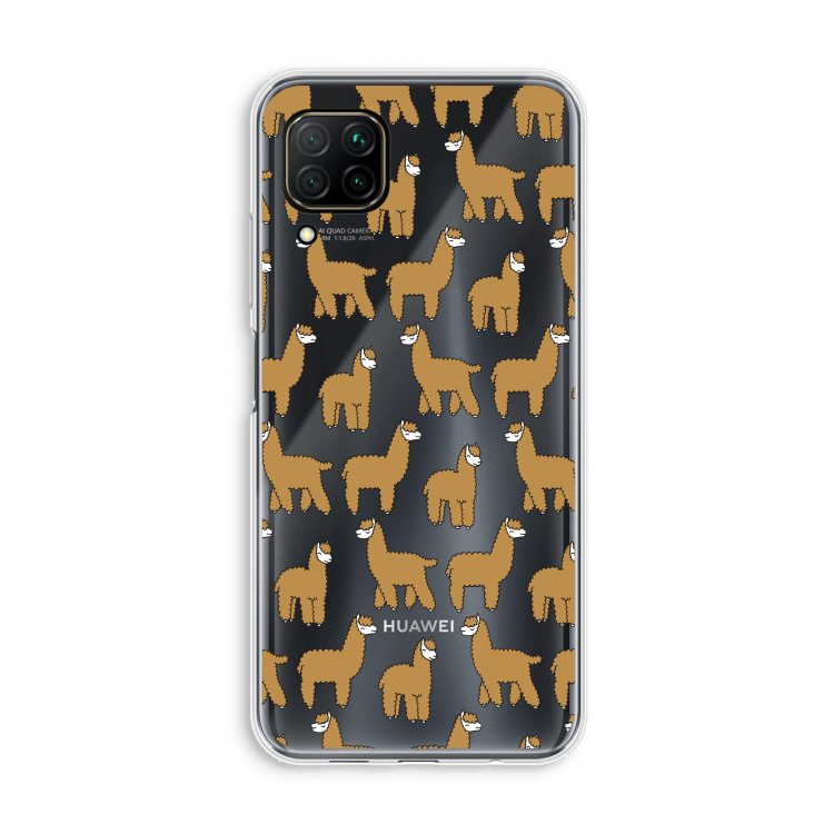 Alpacas: Huawei P40 Lite Transparant Hoesje