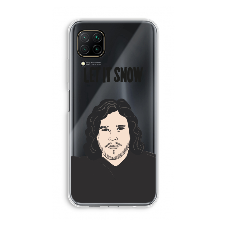 Let It Snow: Huawei P40 Lite Transparant Hoesje