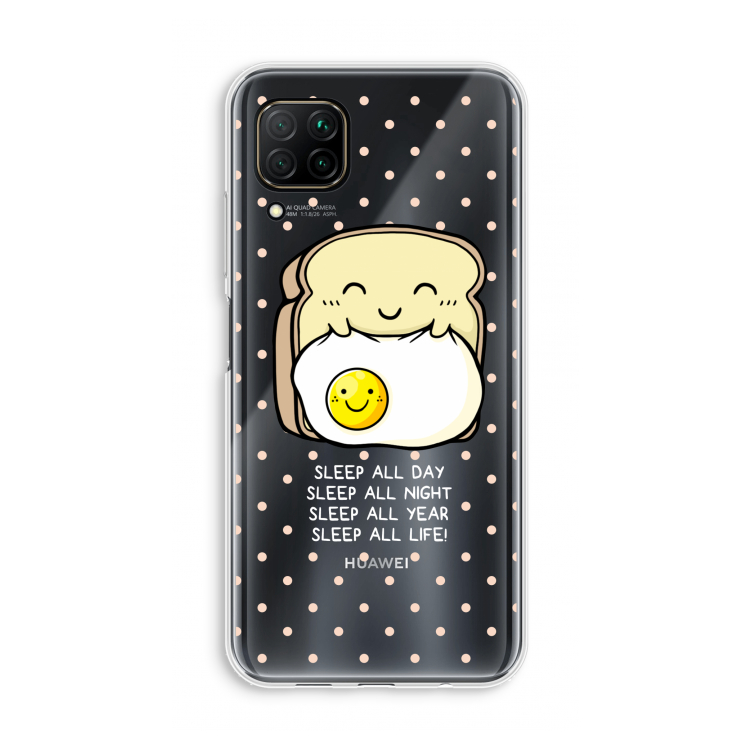 Sleep All Day: Huawei P40 Lite Transparant Hoesje