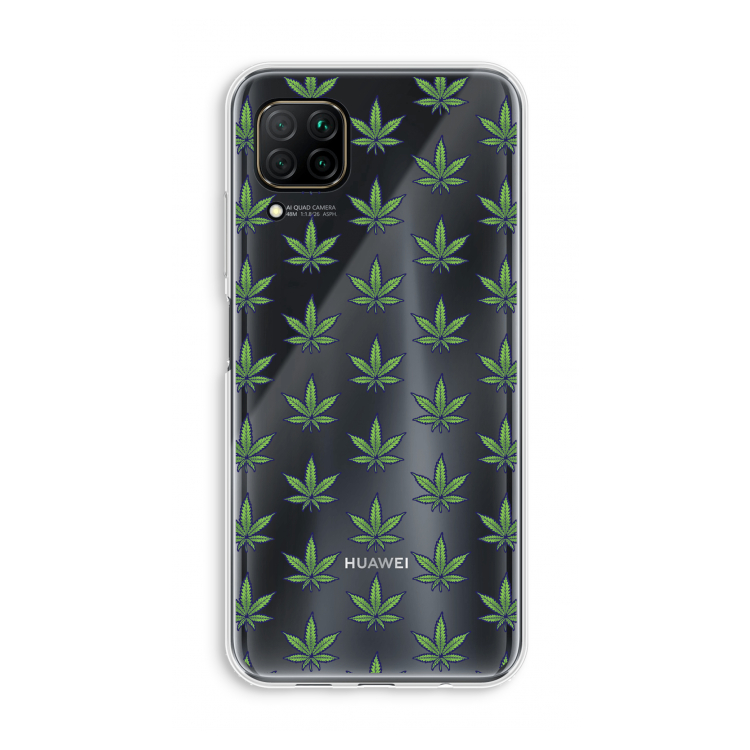 Weed: Huawei P40 Lite Transparant Hoesje