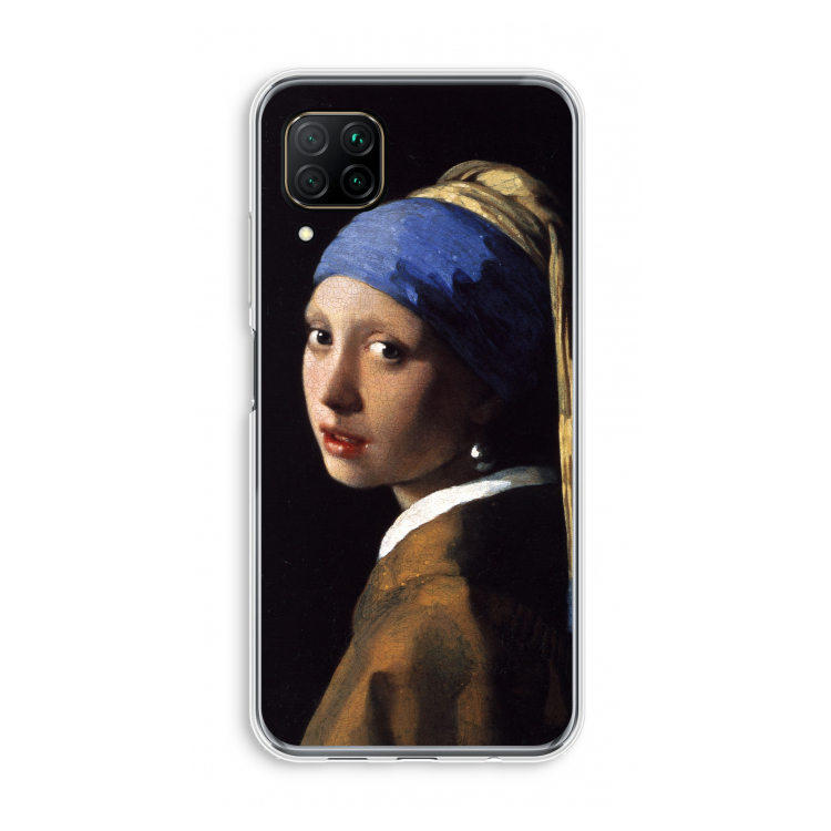 The Pearl Earring: Huawei P40 Lite Transparant Hoesje