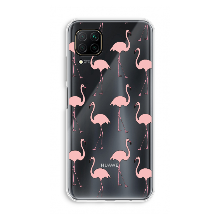 Anything Flamingoes: Huawei P40 Lite Transparant Hoesje