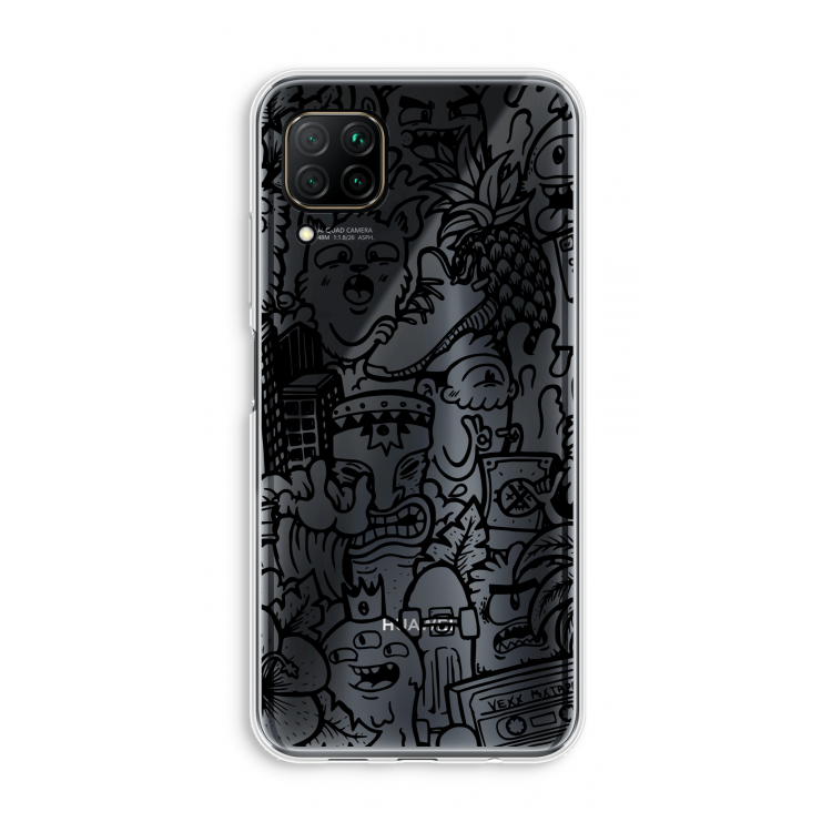 Vexx Black Mixtape: Huawei P40 Lite Transparant Hoesje