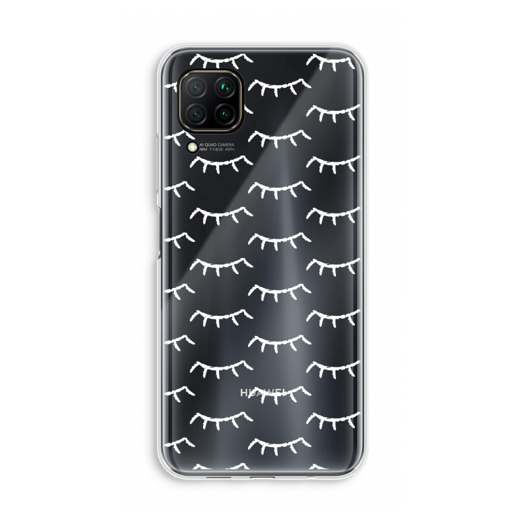 Wimpers: Huawei P40 Lite Transparant Hoesje