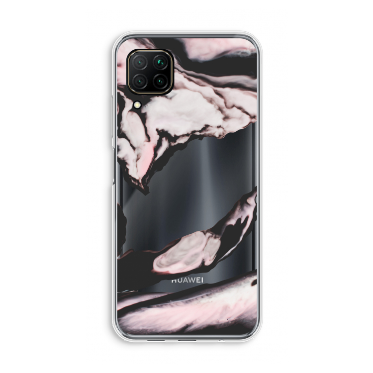 Roze stroom: Huawei P40 Lite Transparant Hoesje