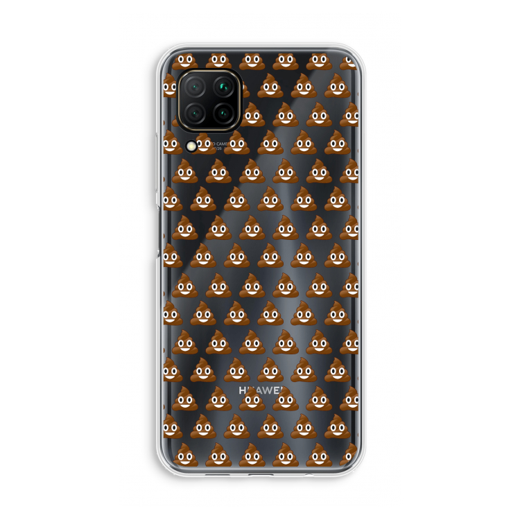 Poop emoji: Huawei P40 Lite Transparant Hoesje
