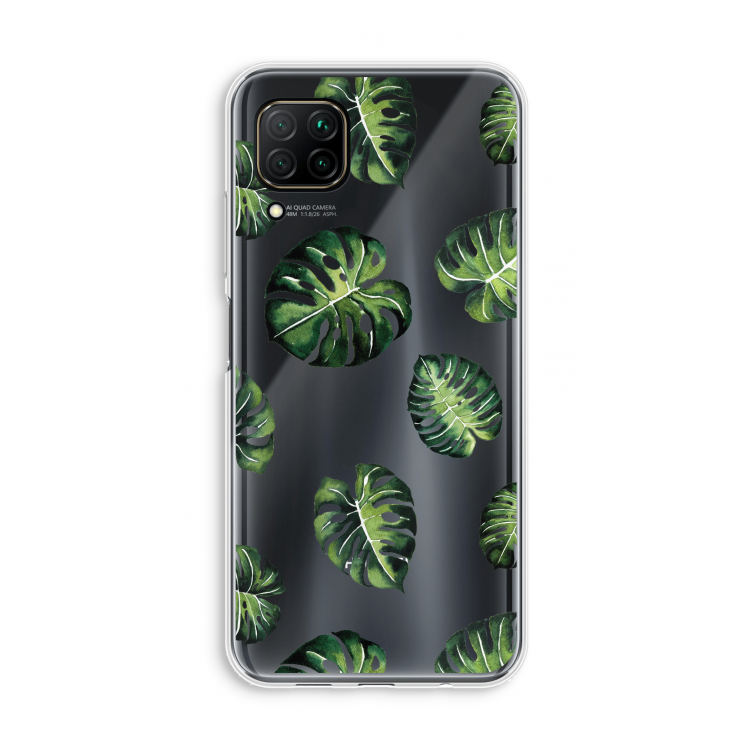 Tropische bladeren: Huawei P40 Lite Transparant Hoesje