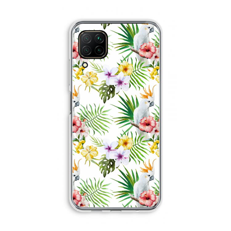 Gele kuif: Huawei P40 Lite Transparant Hoesje