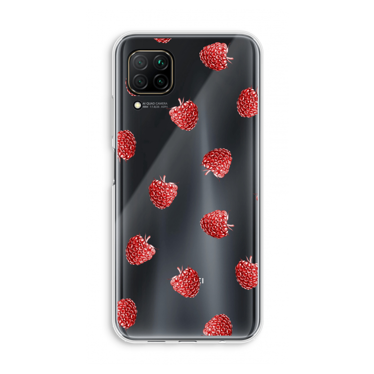 Framboosjes: Huawei P40 Lite Transparant Hoesje