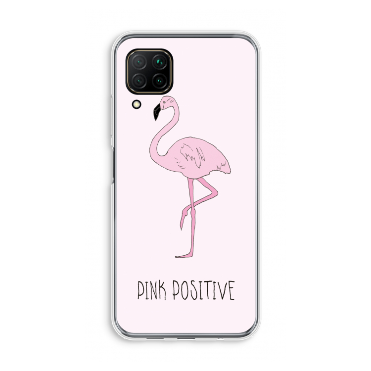 Pink positive: Huawei P40 Lite Transparant Hoesje