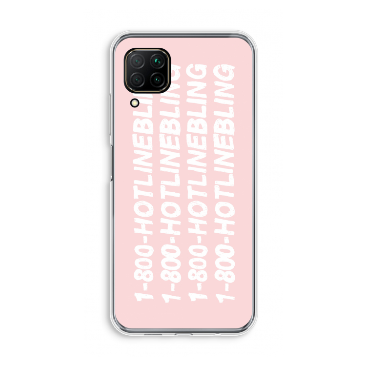 Hotline bling pink: Huawei P40 Lite Transparant Hoesje