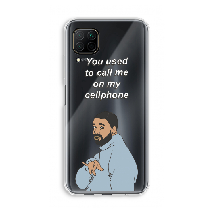 Hotline bling: Huawei P40 Lite Transparant Hoesje