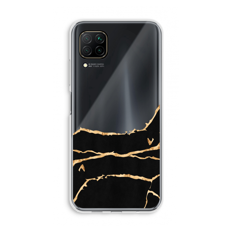 Gouden marmer: Huawei P40 Lite Transparant Hoesje