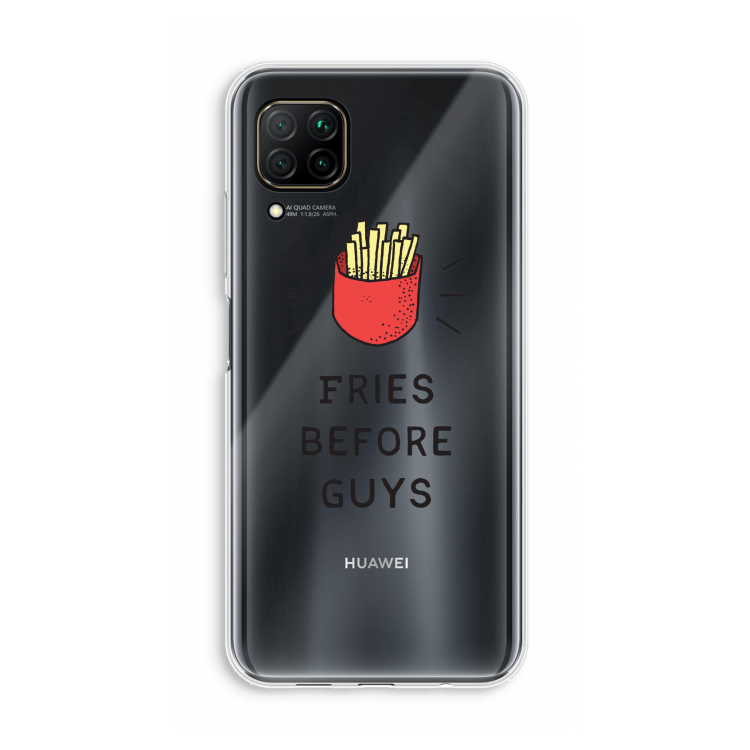 Fries before guys: Huawei P40 Lite Transparant Hoesje