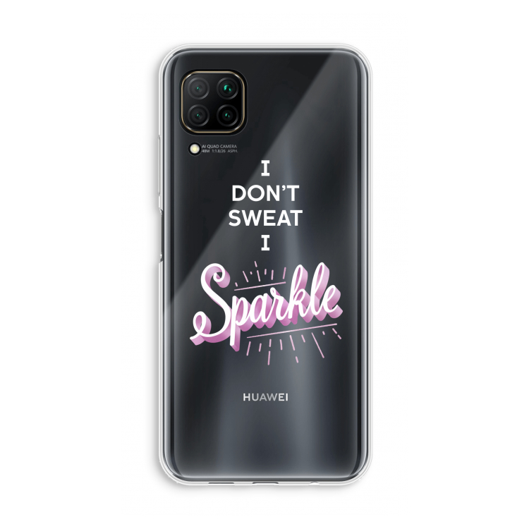 Sparkle quote: Huawei P40 Lite Transparant Hoesje