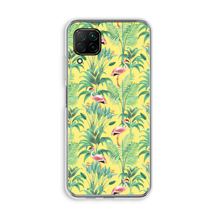 Flamingo party: Huawei P40 Lite Transparant Hoesje