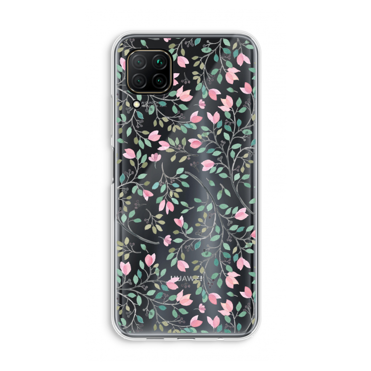 Sierlijke bloemen: Huawei P40 Lite Transparant Hoesje