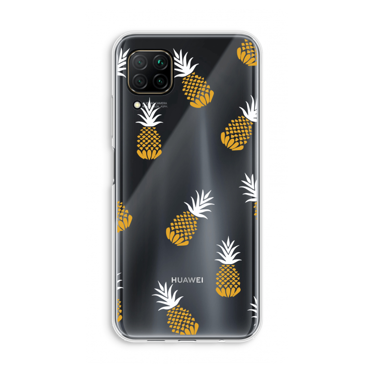 Ananasjes: Huawei P40 Lite Transparant Hoesje