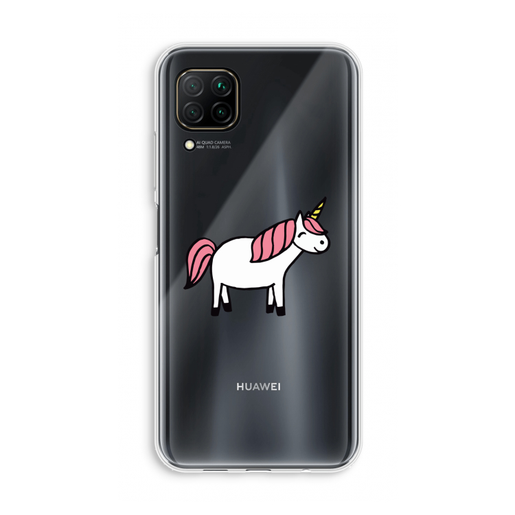 Eenhoorn: Huawei P40 Lite Transparant Hoesje