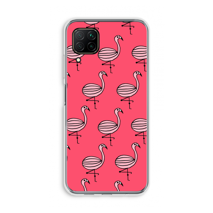 Flamingo: Huawei P40 Lite Transparant Hoesje