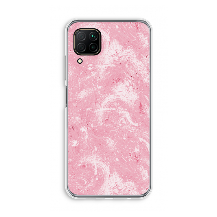 Abstract Painting Pink: Huawei P40 Lite Transparant Hoesje