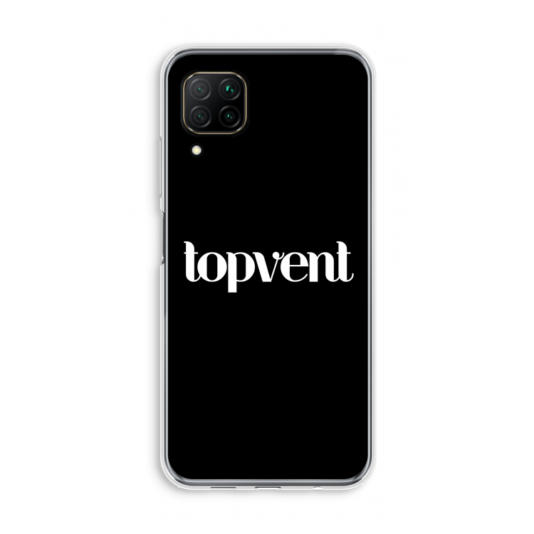 Topvent Zwart: Huawei P40 Lite Transparant Hoesje