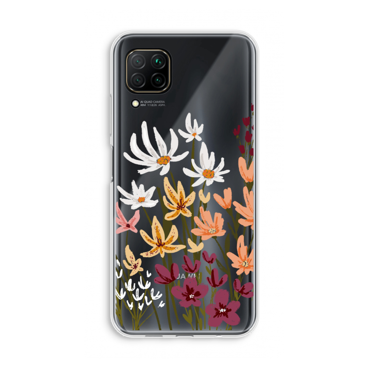 Painted wildflowers: Huawei P40 Lite Transparant Hoesje