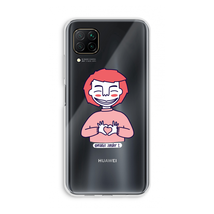 Hartje: Huawei P40 Lite Transparant Hoesje