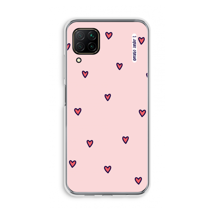 Hartjes: Huawei P40 Lite Transparant Hoesje