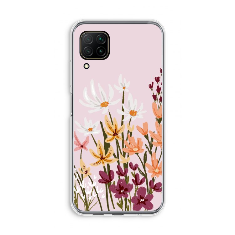 Painted wildflowers: Huawei P40 Lite Transparant Hoesje